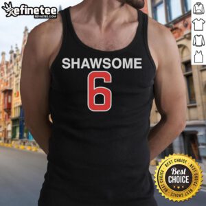 Official Chicago Cubs Matt Shaw 6 Shawsome tank top featuring vibrant team colors and logo, perfect for fans and summer wear.