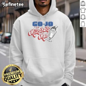 Official Go Jo The Milkshake Man Hoodie featuring vibrant graphics and a cozy design, perfect for fans and casual wear.