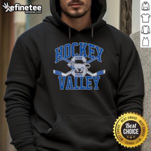 Official Penn State Hockey Valley hoodie featuring logo and team colors, perfect for fans and players.