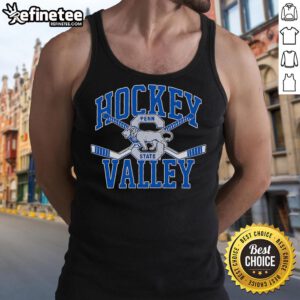 Official Hockey Valley Penn State Hockey tank top featuring team logo and vibrant colors, perfect for fans and players.