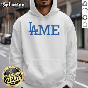 Official Los Angeles Dodgers LAME Hoodie featuring bold team logo and stylish design, perfect for fans and casual wear.