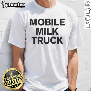 Official Mobile Milk Truck T-Shirt featuring a vibrant design, perfect for milk lovers and truck enthusiasts.