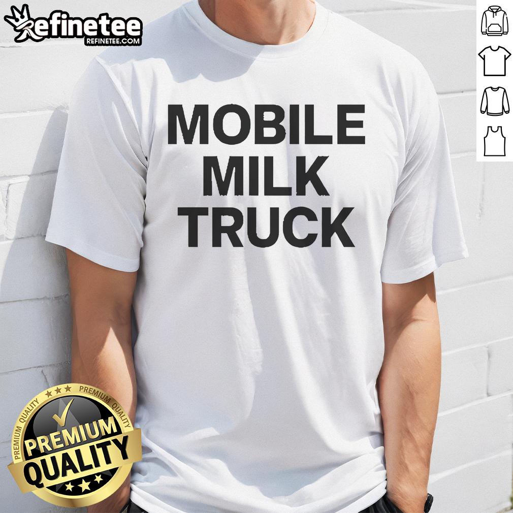 Official Mobile Milk Truck T-Shirt featuring a vibrant design, perfect for milk lovers and truck enthusiasts.