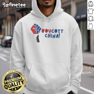 Top Boycott China Hoodie featuring bold graphics and a stylish design, perfect for expressing your stance on social issues.