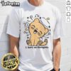 Alt Text: Cute cat graphic on a I Have No Thoughts t-shirt, perfect for cat lovers and casual wear enthusiasts.