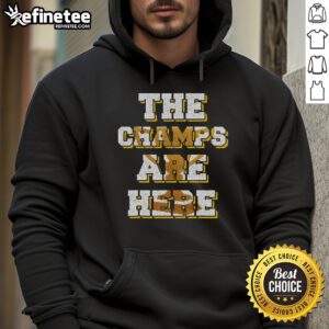 Funny USA Basketball Championship hoodie featuring 'The Champs Are Here' design for sports fans and champions.