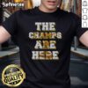Funny USA Basketball Championship T-Shirt featuring 'The Champs Are Here' design for sports fans and basketball lovers.