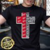Alt Text: Detroit Red Wings t-shirt featuring 'I Can Do All Things Through Christ Who Gives Me Strength' design.