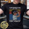 Good Female Veteran of the United States Air Force USAF Veteran T-Shirt showcasing pride and service in stylish design.