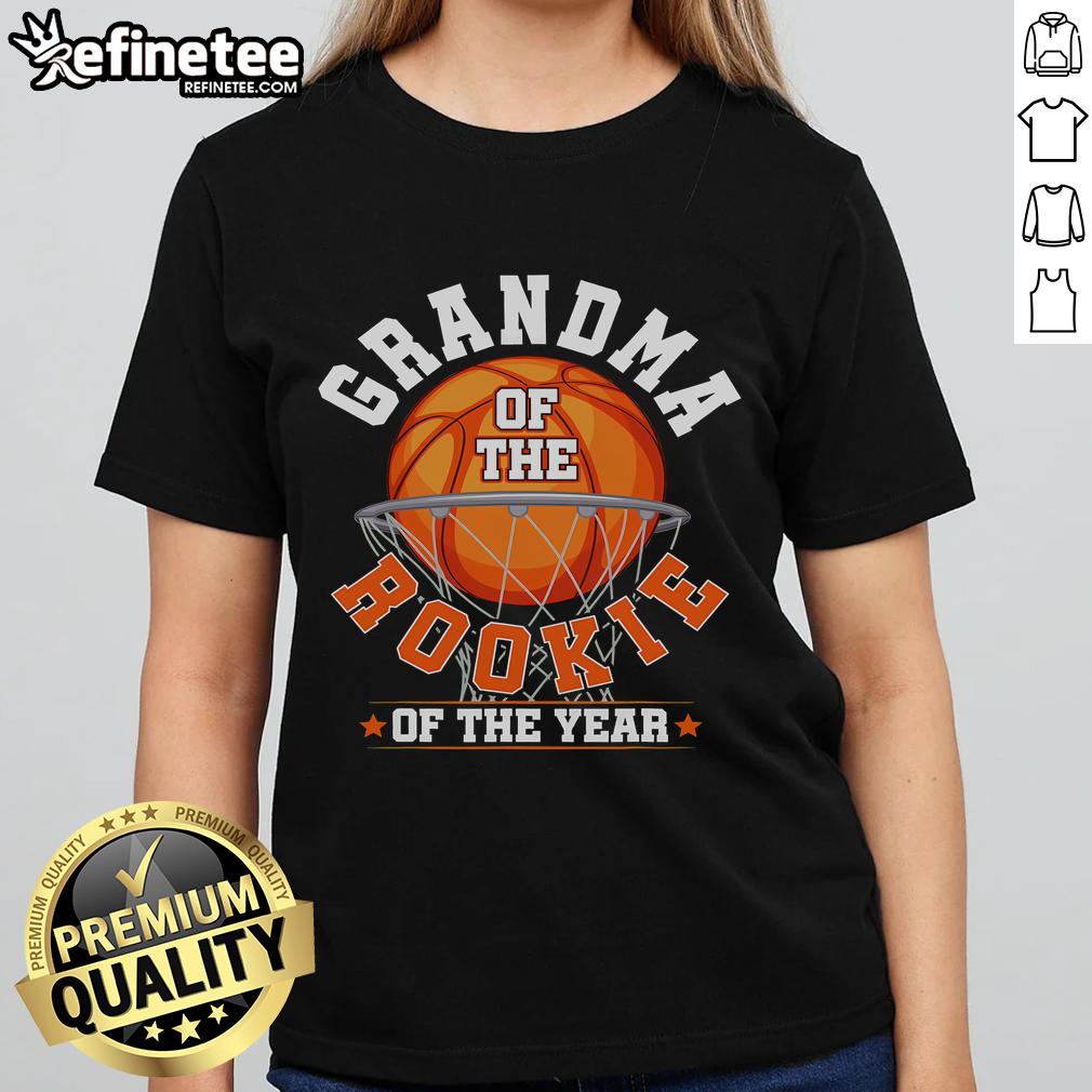 Alt Text: Good Grandma of the Rookie of the Year Ladies Tee featuring a stylish design for proud grandmothers.