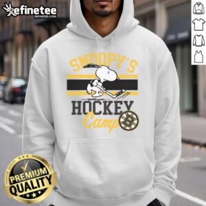 Good Snoopy Boston Bruins hoodie from Camp Snoopy, featuring NHL all teams design, perfect for hockey fans.