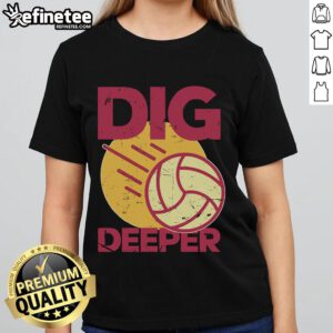 Nice Dig Deeper Ladies Tee in vibrant colors, showcasing a stylish and comfortable design for casual wear.