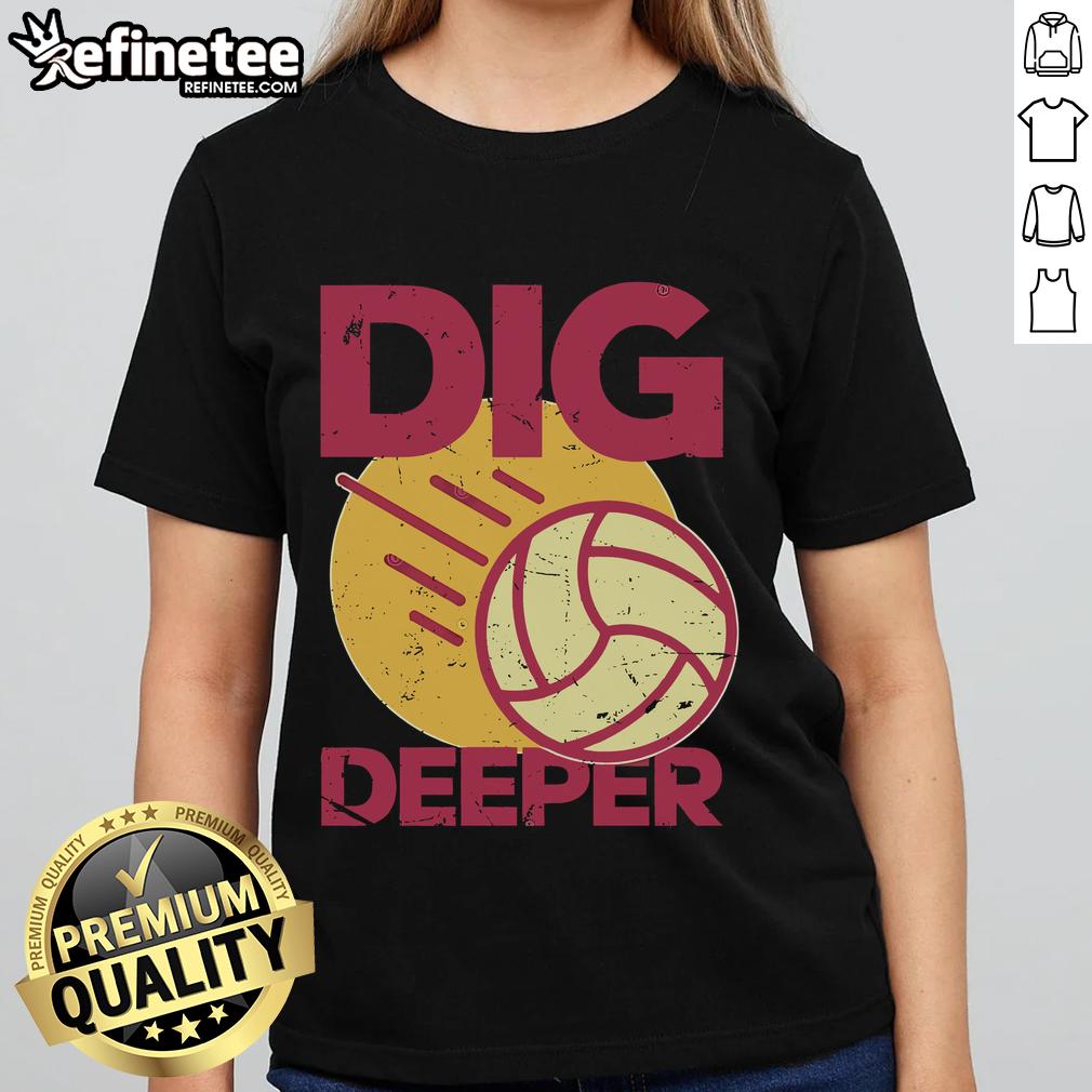 Nice Dig Deeper Ladies Tee in vibrant colors, showcasing a stylish and comfortable design for casual wear.