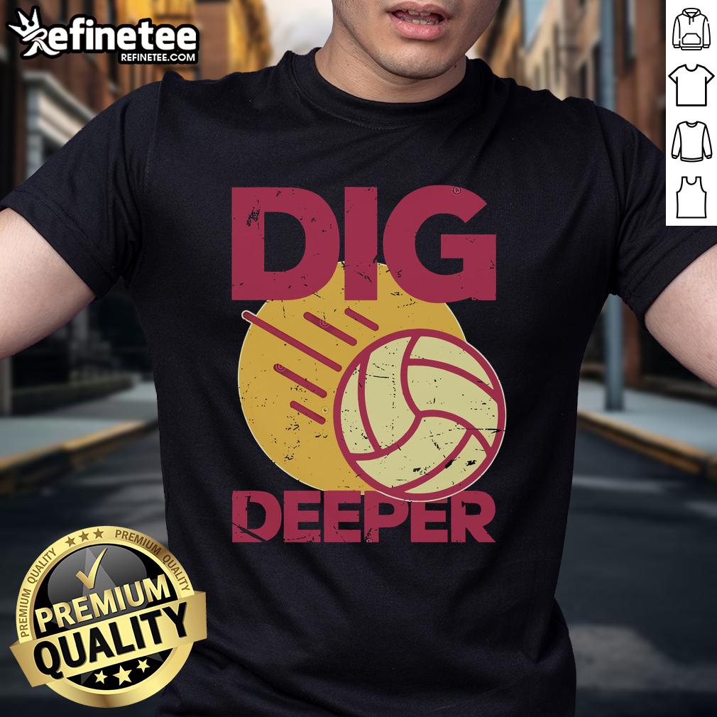 Nice Dig Deeper T-Shirt featuring bold graphic design and vibrant colors, perfect for casual wear and self-expression.
