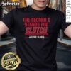 Nice Jaccob Slavin The Second C Stands For Clutch T-Shirt featuring bold graphics and vibrant colors for hockey fans.