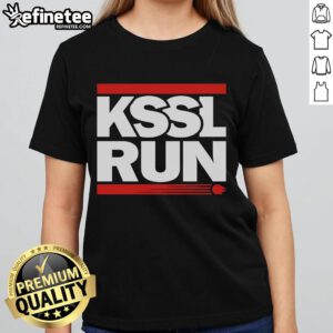 Nice KSSL Run Fly This Way Ladies Tee featuring a stylish design, perfect for active women and casual outfits.
