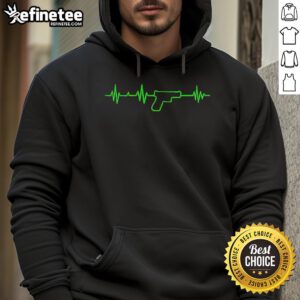 Nice Life Support Gun Heartbeat Hoodie featuring a stylish design with a heartbeat graphic and vibrant colors.
