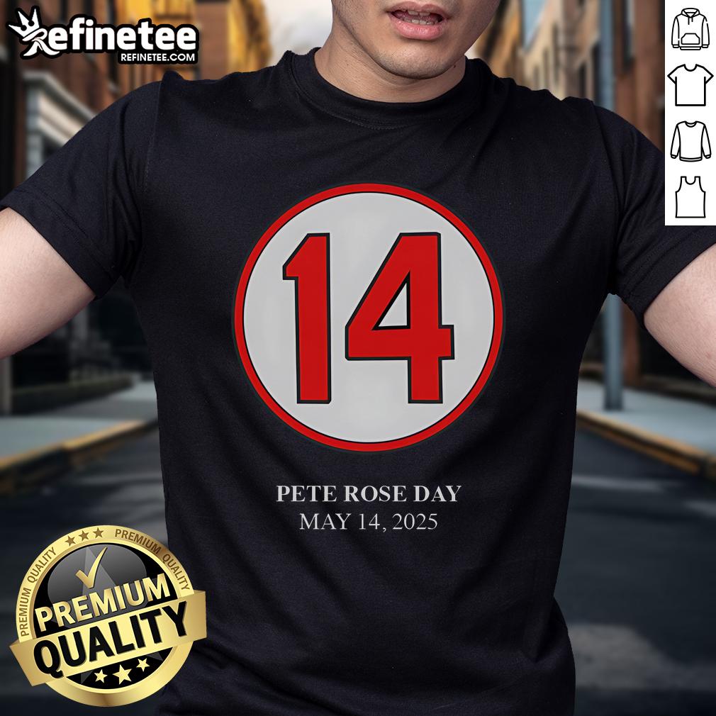 Nice Pete Rose Day May 14 2025 T-Shirt featuring vintage baseball graphics and tribute to the legendary player.