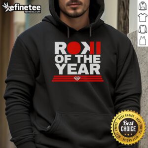 Nice Roki of the Year Los Angeles baseball hoodie featuring vibrant colors and stylish design for sports fans.
