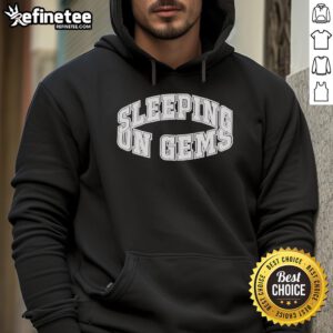 Nice Sleeping on Gems logo hoodie featuring a stylish design and vibrant colors, perfect for cozy, casual wear.