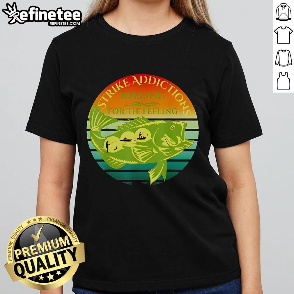 Nice Strike Addictions Reeling For The Feeling Ladies Tee featuring a stylish design for casual wear.