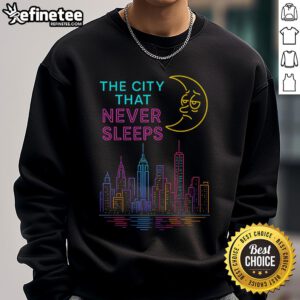 Cozy Nice-The-City-That-Never-Sleeps-New-York sweatshirt in vibrant colors, perfect for urban fashion lovers.
