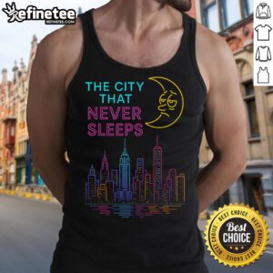 Stylish tank top featuring 'Nice, The City That Never Sleeps' design, perfect for showing off your love for New York.