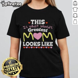 World's Greatest Mom Ladies Tee for Mother's Day featuring a stylish design and vibrant colors, perfect for celebrating moms.