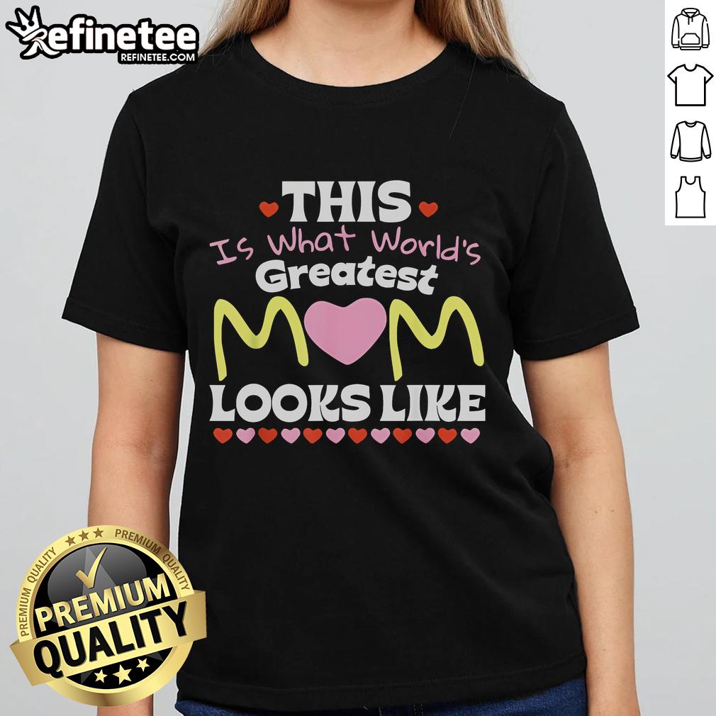 World's Greatest Mom Ladies Tee for Mother's Day featuring a stylish design and vibrant colors, perfect for celebrating moms.
