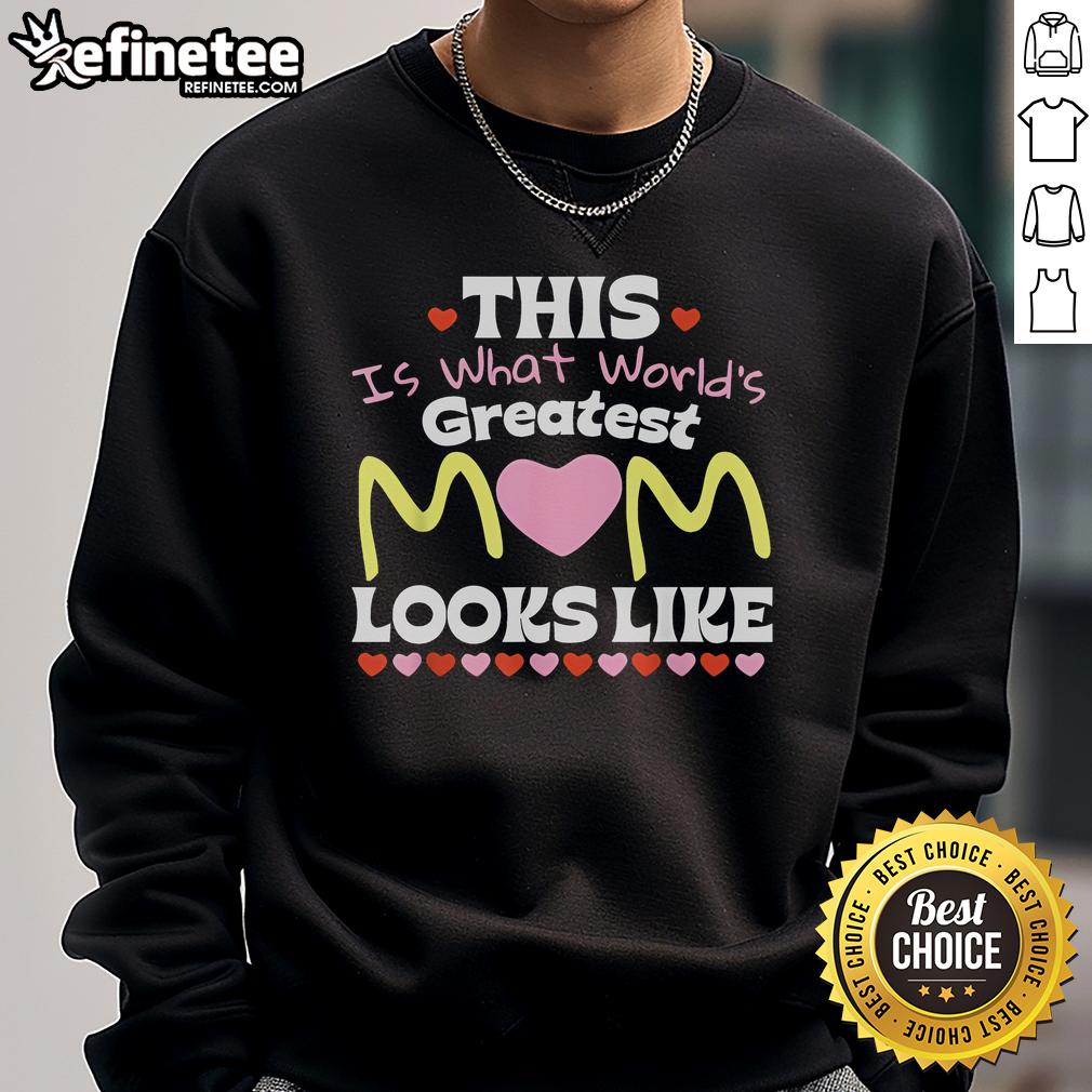 Cozy sweatshirt saying 'World's Greatest Mom' perfect for Mother's Day gifts, showcasing love and appreciation for moms.