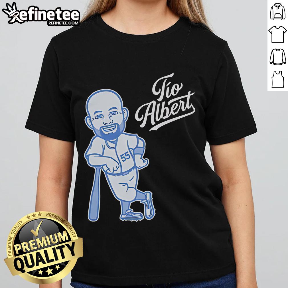 Nice Tio Albert Pujols Los Angeles Dodgers ladies tee featuring vibrant graphics and a stylish design for fans.