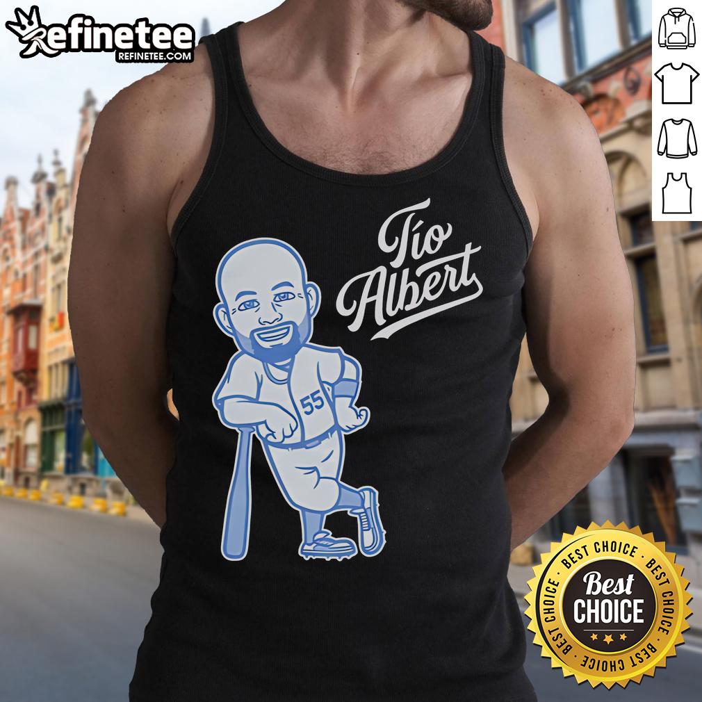 Nice Tio Albert Pujols Los Angeles Dodgers tank top featuring vibrant team colors and stylish design.