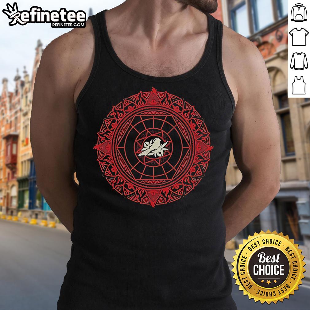 Official Bayside Mandala Tank Top featuring intricate mandala design, perfect for casual summer outfits and yoga sessions.