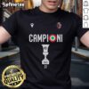 Official Bologna FC 1909 W3Ar3On3 Campioni Coppa Italia Champions 2025 T-shirt celebrating the team's victory.
