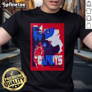Alt Text: Official Candys Vera poster t-shirt for Groningen NL event on June 5, 2025, showcasing vibrant graphic design.