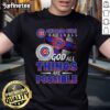 Official Chicago Cubs Baseball T-Shirt featuring 'With God All Things Are Possible' slogan, perfect for fans and believers.