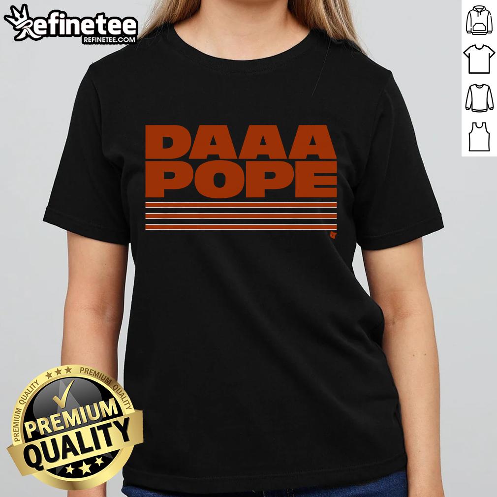 Official DAAA Chicago Pope Ladies Tee featuring stylish design and vibrant colors for women who support Pope Francis.