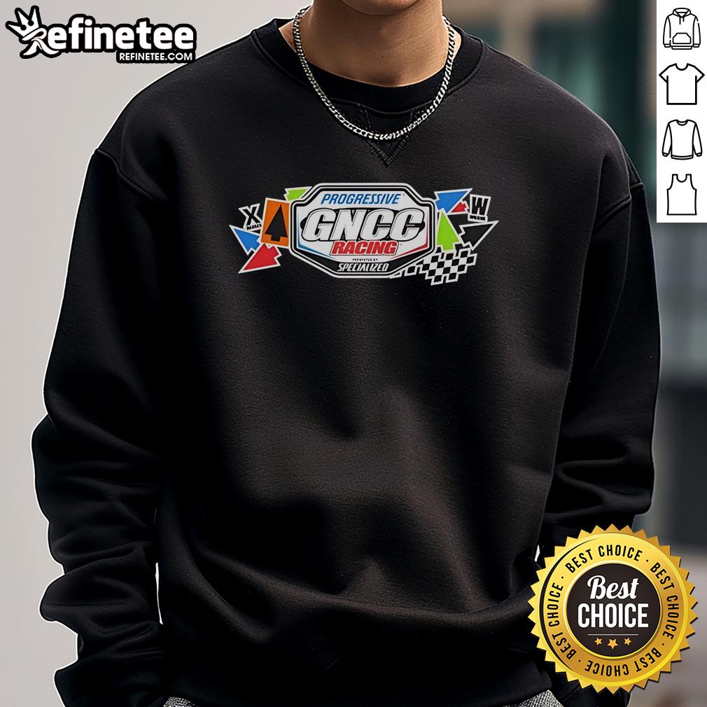 Official GNCC Series Progressive Racing Sweatshirt featuring bold logo and comfortable design for racing enthusiasts.