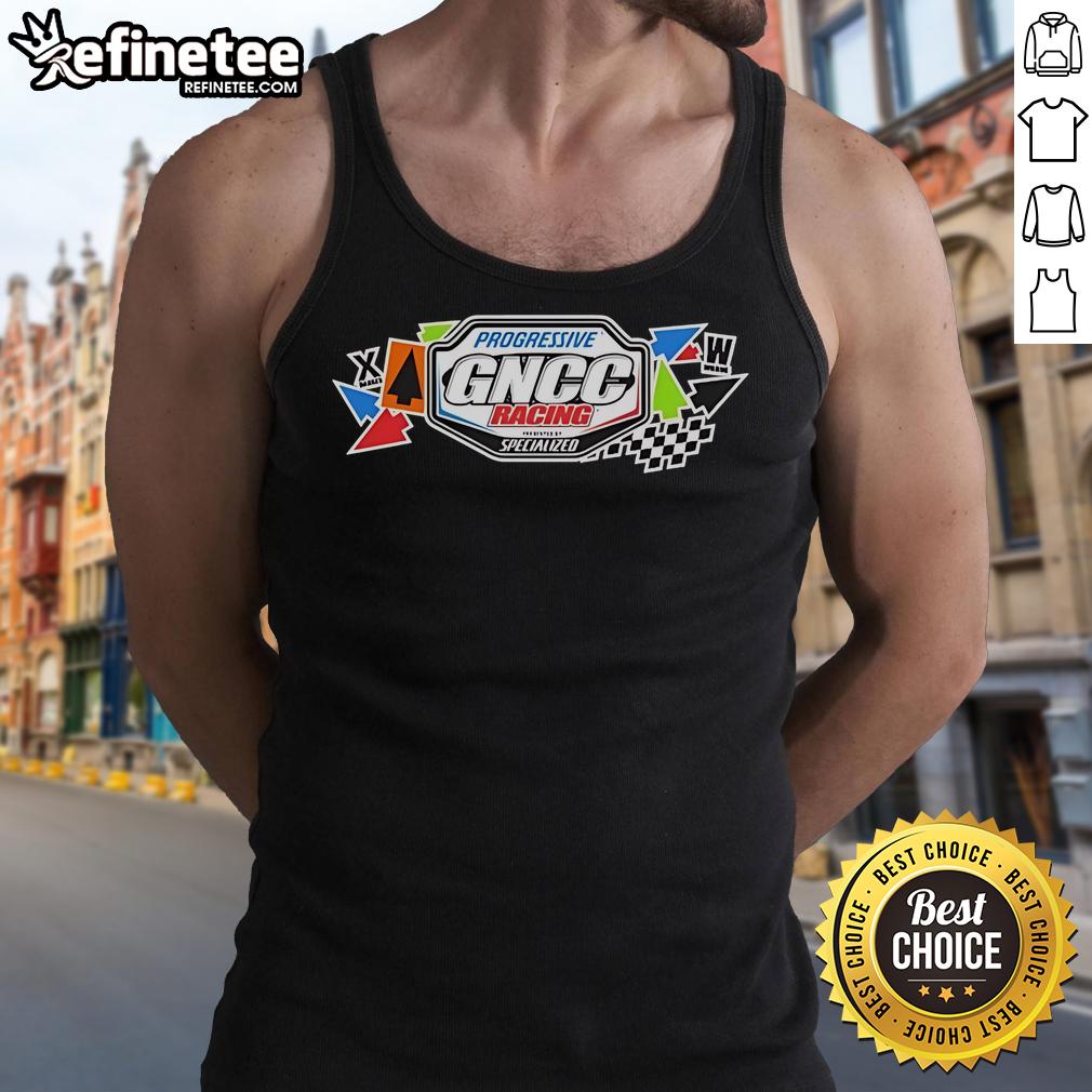 Official GNCC Series Progressive Racing Tank Top featuring a stylish design for racing enthusiasts and fans.