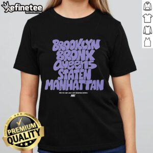 Alt Text: Official Graffiti Boroughs Summer 2025 Ladies Tee featuring vibrant colors and trendy design for stylish summer wear.