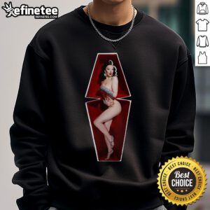 Official Hereisbosco The Coffin Sweatshirt in black featuring unique graphic design, perfect for casual streetwear.