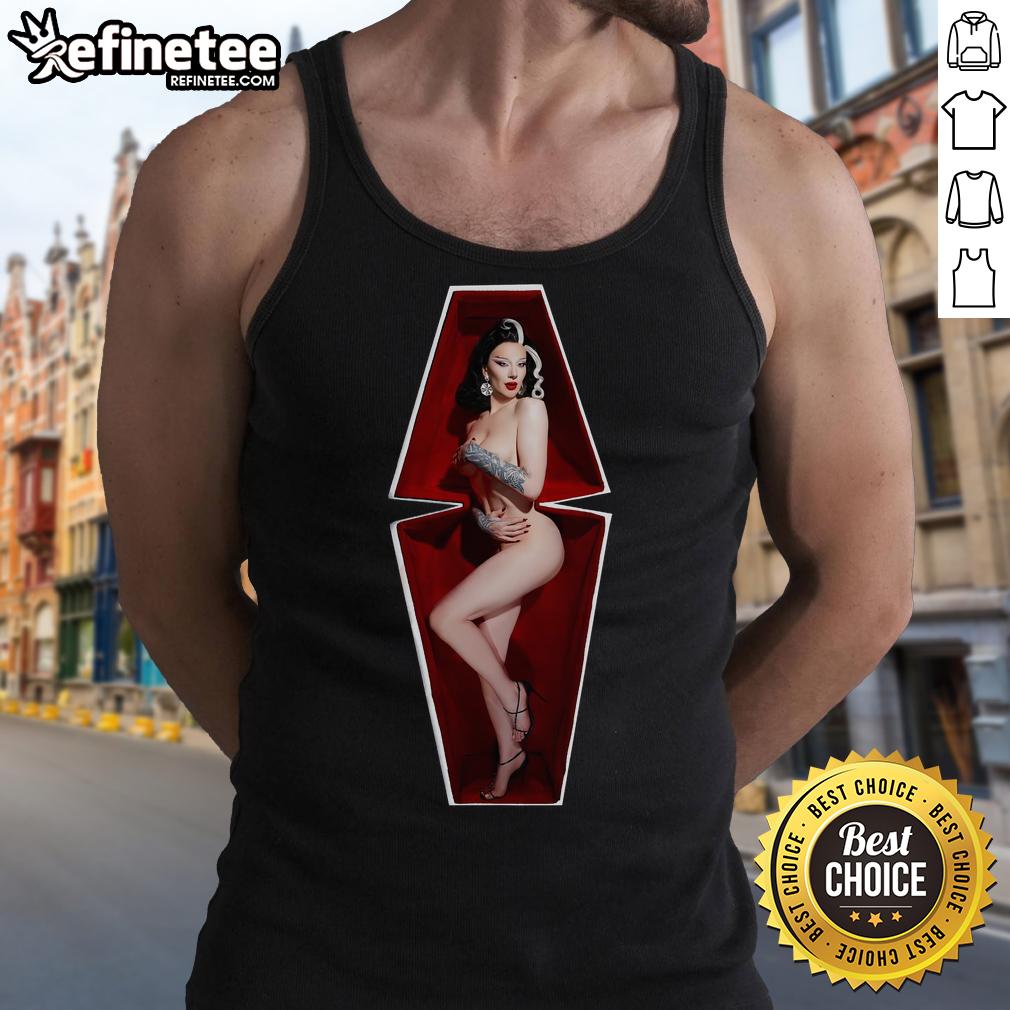 Official Hereisbosco The Coffin Tank Top featuring a unique graphic design, perfect for casual wear and stylish outfits.