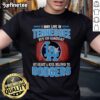 Alt Text: Official I May Live In Tennessee But On Gameday My Heart And Soul Belongs To Dodgers T-Shirt design displayed.