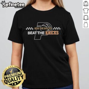 Official Indiana 500 'Kiss The Bricks' Ladies Tee featuring bold graphics for racing fans and stylish comfort.