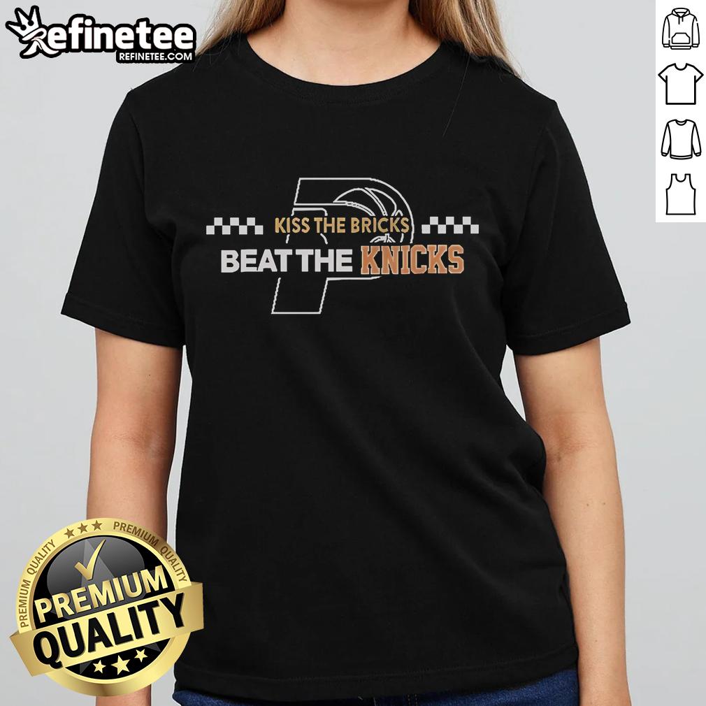 Official Indiana 500 'Kiss The Bricks' Ladies Tee featuring bold graphics for racing fans and stylish comfort.