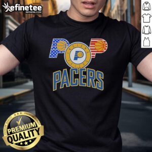 Official Indiana Pacers Basketball 2025 T-Shirt featuring team colors and logo, perfect for fans and game day wear.