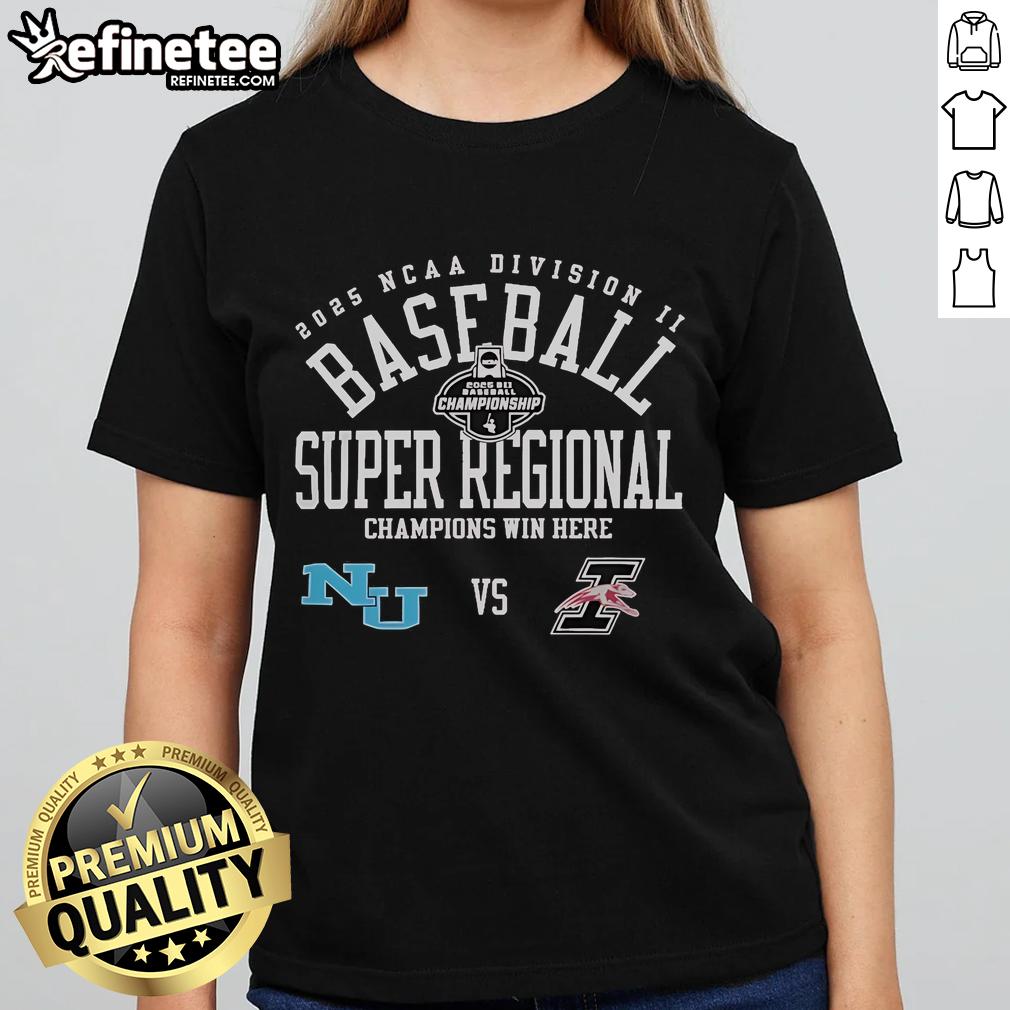 2025 NCAA Division II Baseball Super Regional: Indianapolis Greyhounds vs Northwood Timberwolves Ladies Tee.