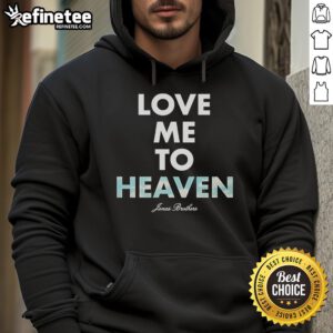 Official Jonas Brothers Love Me To Heaven Cloud Single Hoodie in stylish design, perfect for fans and music lovers.