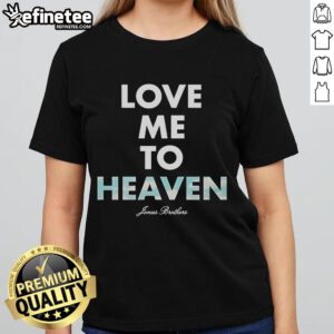 Official Jonas Brothers 'Love Me To Heaven' Cloud Single Ladies Tee featuring vibrant graphics and stylish design.
