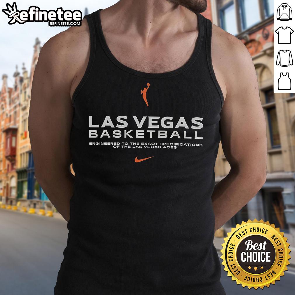 Alt Text: Official Las Vegas Basketball tank top designed to the exact specifications of the Las Vegas Aces team apparel.